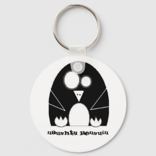 NAUGHTYPENGUIN, frecher Pinguin Schlüsselanhänger