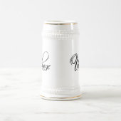 Naughy Schmutz-Skript - Usher-Schwarzes Bierglas (Mittel)