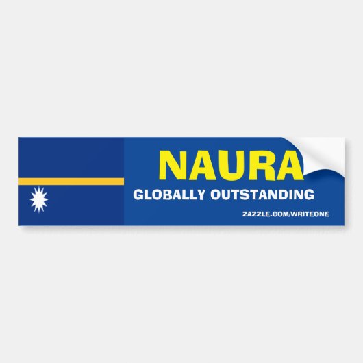 NAURA GLOBAL AUSSTEHEND AUTOAUFKLEBER (Vorne)