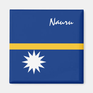 Nauru Fahne & Oceania Inseln - Ferien-/Sportfans Magnet