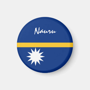 Nauru Fahne & Ozeanien - Reise-/Sportfans Magnet