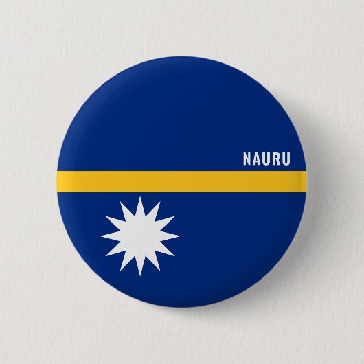 Nauru Flag Charming Patriotic Button (Vorderseite)
