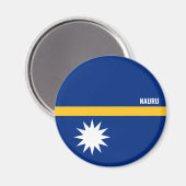 Nauru Flag Charming Patriotic Magnet (Vorderseite/Rückseite)