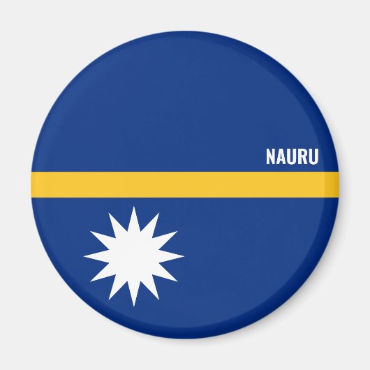 Nauru Flag Charming Patriotic Magnet (Vorne)