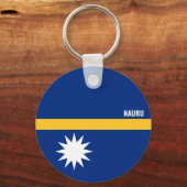 Nauru Flag Charming Patriotic Schlüsselanhänger (Vorderseite)
