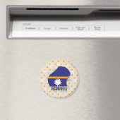 Nauru Flag Karte 2.0 Magnet (In Situ (Geschirrspüler))