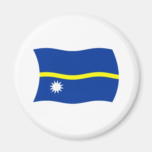 Nauru Flag Magnet (Vorne)