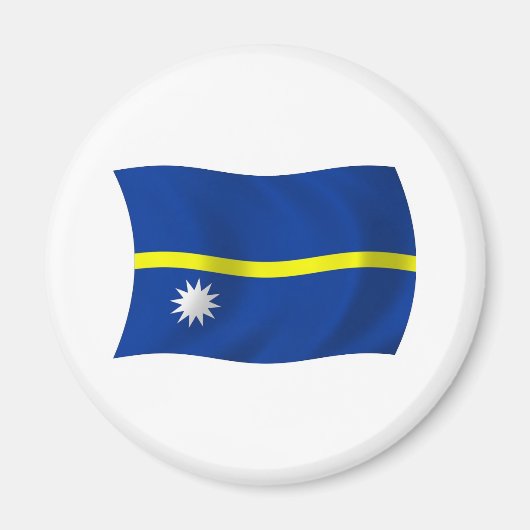 Nauru Flag Magnet (Vorne)