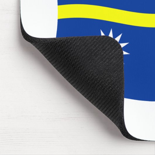 Nauru Flag Mousepad (Ecke)