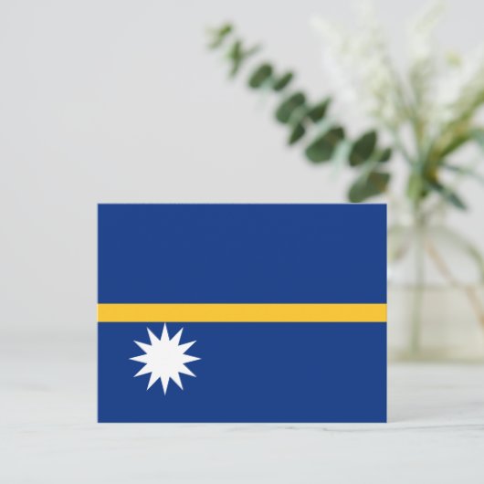 Nauru Flag Postkarte (Stehend Vorderseite)
