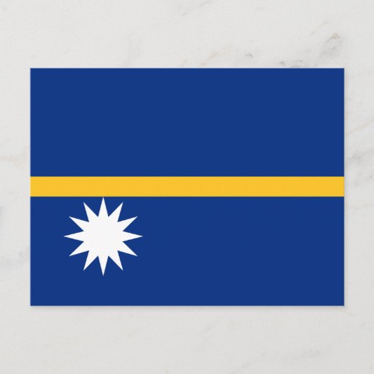 Nauru Flag Postkarte (Vorderseite)