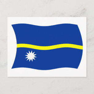 Nauru Flag Postkarte