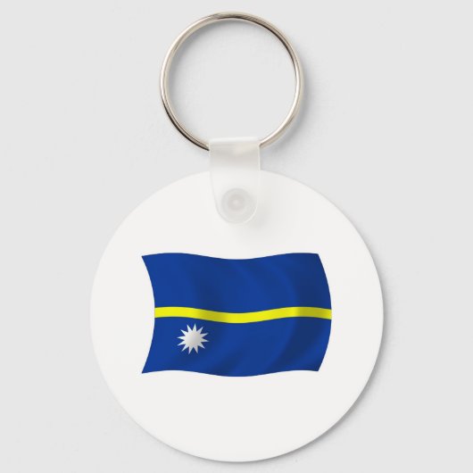 Nauru Flag Schlüsselanhänger (Vorderseite)
