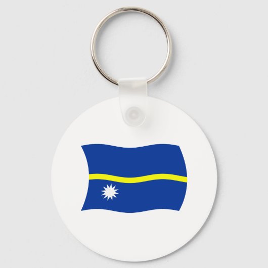Nauru Flag Schlüsselanhänger (Vorderseite)