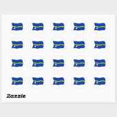 Nauru Flag Sticker (Blatt)