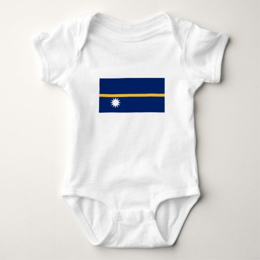 Nauru-Flagge Baby Strampler (Vorderseite)