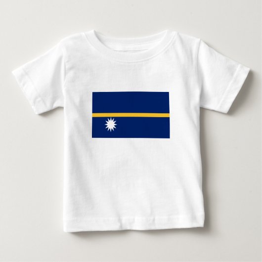 Nauru-Flagge Baby T-shirt (Vorderseite)