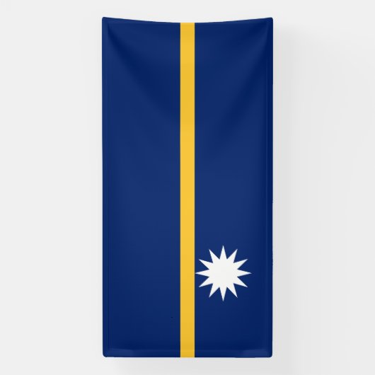 Nauru-Flagge Banner (Vertikal)