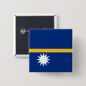 Nauru-Flagge Button (Vorne & Hinten)