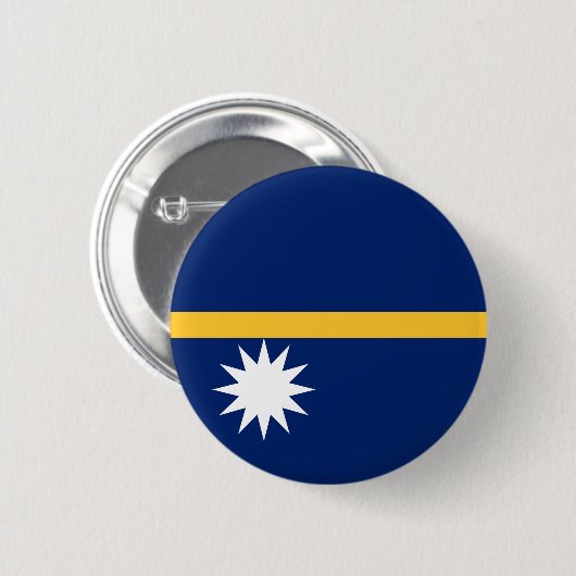Nauru-Flagge Button (Vorne & Hinten)