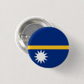 Nauru-Flagge Button (Vorne & Hinten)
