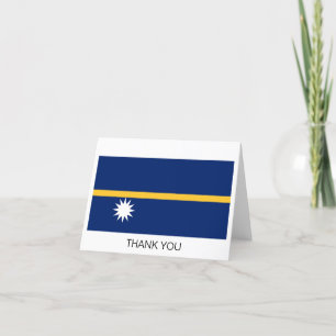 Nauru-Flagge Dankeskarte