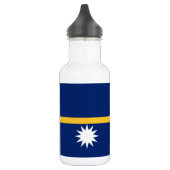 Nauru-Flagge Edelstahlflasche (Links)