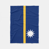 Nauru-Flagge Fleecedecke (Vorderseite)