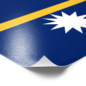 Nauru-Flagge Fotodruck (Ecke)