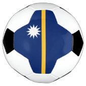 Nauru-Flagge Fußball (Gedreht)