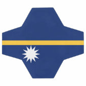 Nauru-Flagge Fußball (Flach)