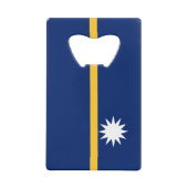 Nauru-Flagge Geldbeutel Flaschenöffner (Vorderseite)
