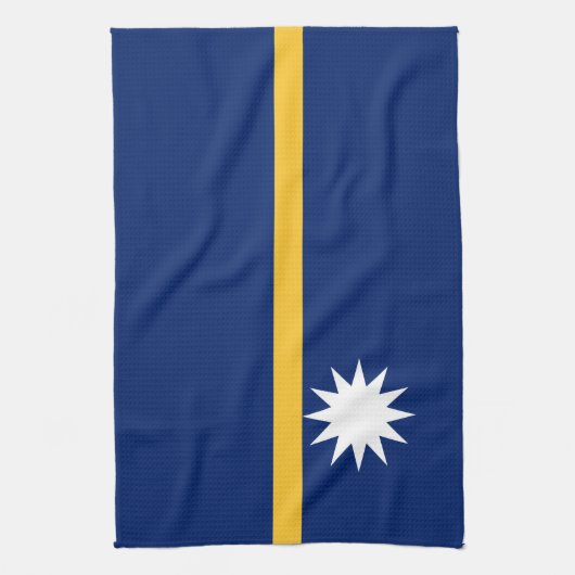 Nauru-Flagge Geschirrtuch (Vertikal)
