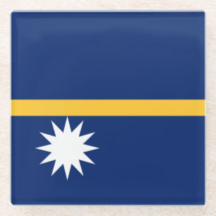 Nauru-Flagge Glasuntersetzer