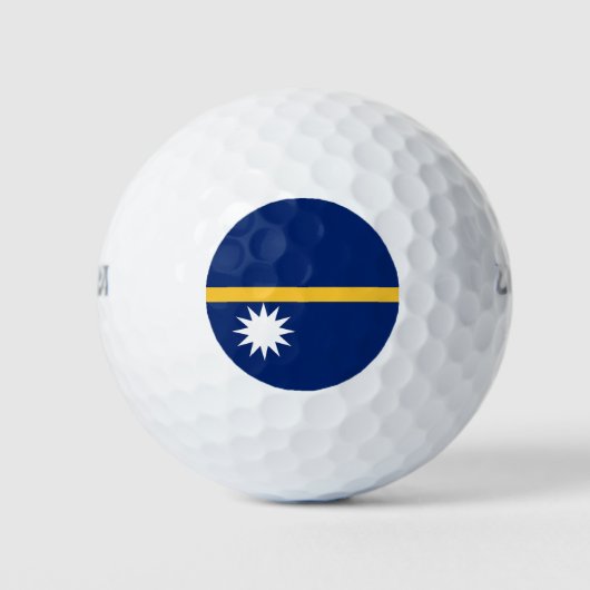 Nauru-Flagge Golfball (Vorderseite)