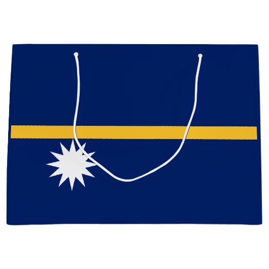Nauru-Flagge Große Geschenktüte (Vorderseite)