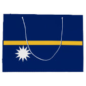 Nauru-Flagge Große Geschenktüte (Rückseite)