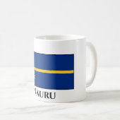 Nauru-Flagge Kaffeetasse (VorderseiteRechts)