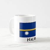 Nauru-Flagge Kaffeetasse (Vorderseite Links)