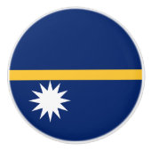 Nauru-Flagge Keramikknauf (Vorderseite)