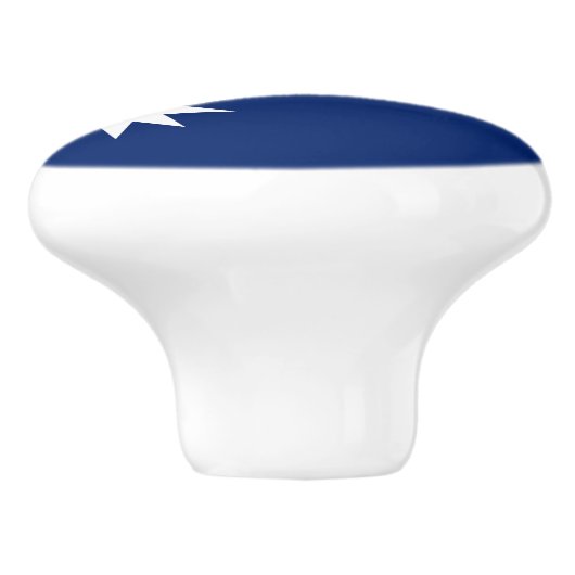 Nauru-Flagge Keramikknauf (Seitenansicht)