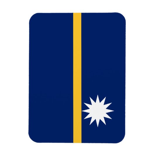 Nauru-Flagge Magnet (Vertikal)