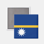 Nauru-Flagge Magnet (Vorderseite/Rückseite)