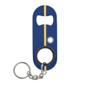 Nauru-Flagge Mini Flaschenöffner (Vorderseite)