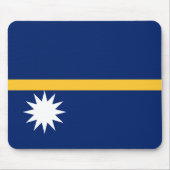 Nauru-Flagge Mousepad (Vorne)
