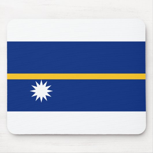 Nauru-Flagge Mousepad (Vorne)