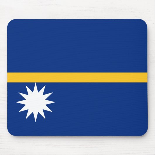 Nauru-Flagge Mousepad (Vorne)