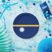 Nauru-Flagge Pappteller (Party)