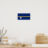 Nauru-Flagge Poster (Küche)