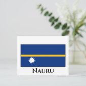 Nauru-Flagge Postkarte (Stehend Vorderseite)